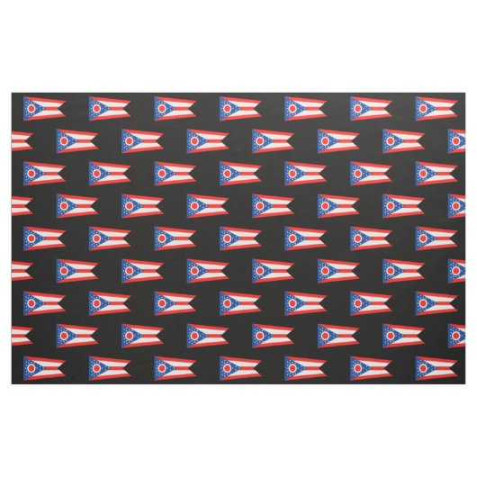 Flagge des Flaggenstaates Ohio Stoff (Fat Quarter (45,7 x 55,9 cm))