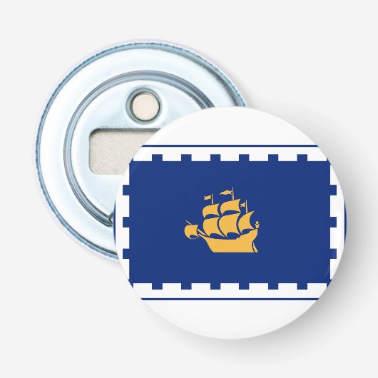 Flagge des Flaschenöffners der Stadt Quebec Flaschenöffner (Vorderseite)