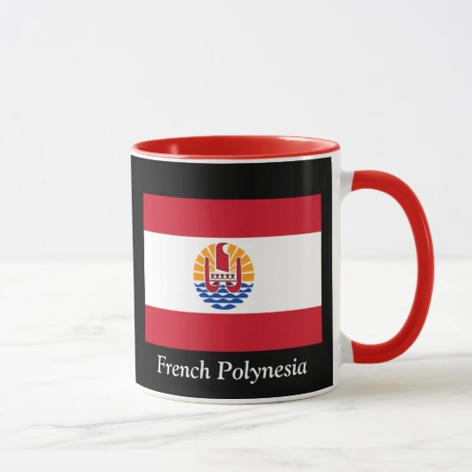 Flagge des Französisch-Polynesiens Tasse (Rechts)