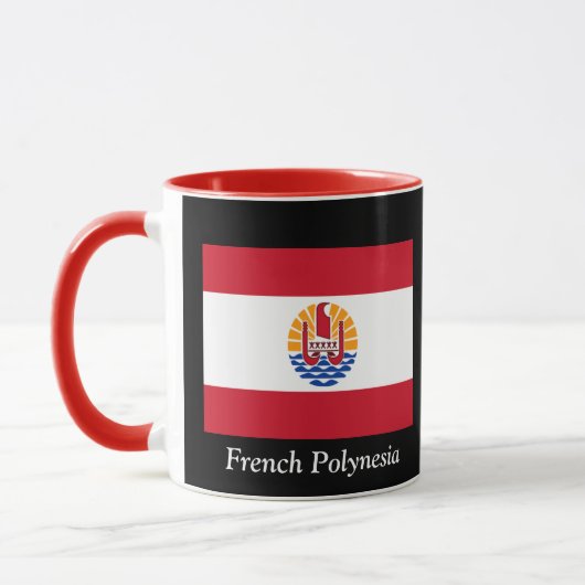 Flagge des Französisch-Polynesiens Tasse (Links)