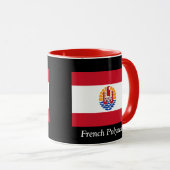Flagge des Französisch-Polynesiens Tasse (VorderseiteRechts)