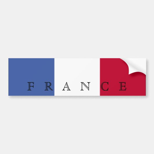 Flagge des französischen Autoaufklebers Autoaufkleber (Vorne)