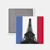 Flagge des französischen Magnet (Vorderseite/Rückseite)