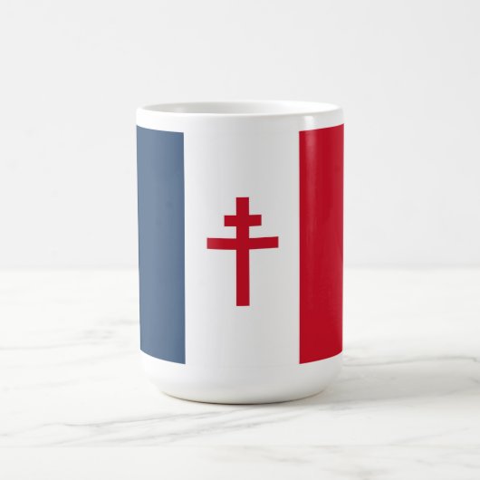 Flagge des Freien Frankreichs Kaffeetasse (Mittel)