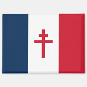 Flagge des Freien Frankreichs Magnet (Vorderseite)