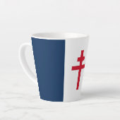 Flagge des Freien Frankreichs Milchtasse (Linke Ecke)