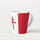 Flagge des Freien Frankreichs Milchtasse (Rechte Ecke)