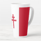 Flagge des Freien Frankreichs Milchtasse (Rechte Ecke)