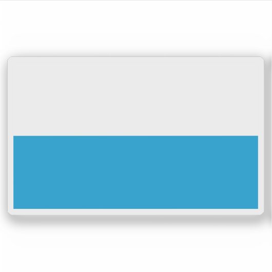 Flagge des Freistaates Bayern, Deutschland Aufkleber (Vorderseite)