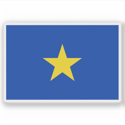 Flagge des Freistaates Kongo (1885–1908) Aufkleber (Vorderseite)