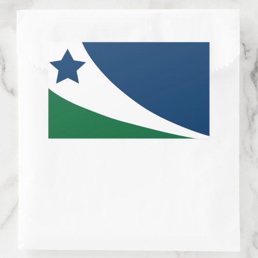 Flagge des Frühlings, Tennessee Rechteckiger Aufkleber (Tasche)