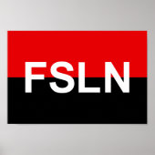 Flagge des FSLN Poster (Vorne)
