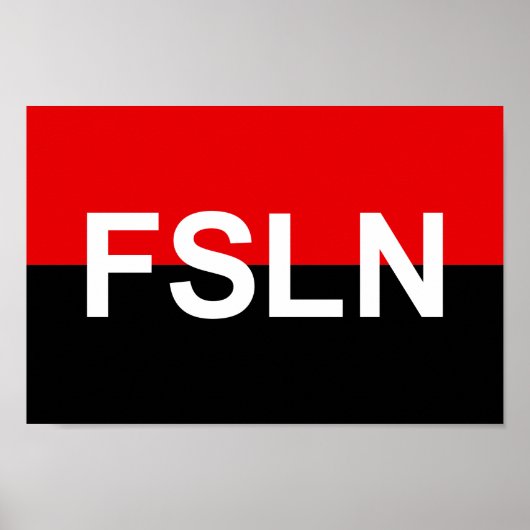 Flagge des FSLN Poster (Vorne)