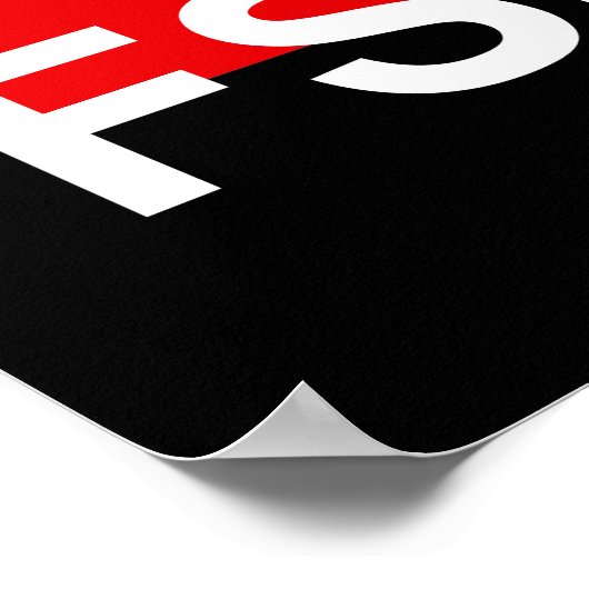 Flagge des FSLN Poster (Ecke)