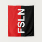 Flagge des FSLN Wandteppich (Vorderseite)