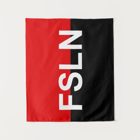 Flagge des FSLN Wandteppich (Vorderseite)