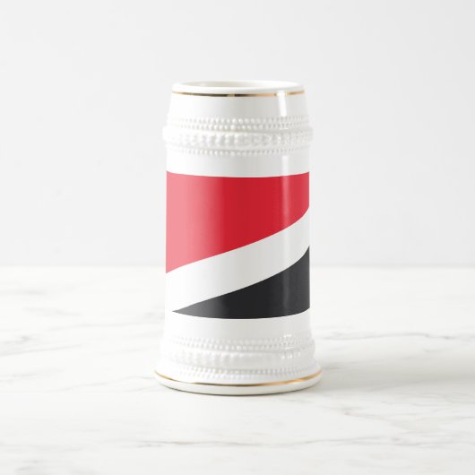 Flagge des Fürstentums Sealand Bierglas (Mittel)