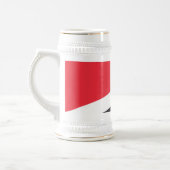 Flagge des Fürstentums Sealand Bierglas (Links)