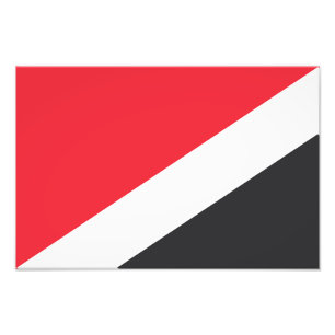 Flagge des Fürstentums Sealand Fotodruck