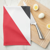 Flagge des Fürstentums Sealand Geschirrtuch (Viertel Falte)