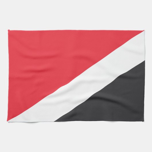 Flagge des Fürstentums Sealand Geschirrtuch (Horizontal)