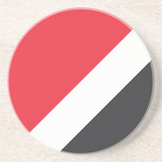 Flagge des Fürstentums Sealand Getränkeuntersetzer (Vorne)