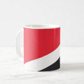 Flagge des Fürstentums Sealand Kaffeetasse (Vorderseite Links)