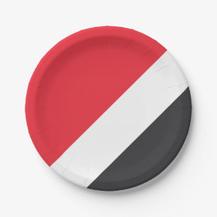Flagge des Fürstentums Sealand Pappteller