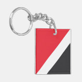 Flagge des Fürstentums Sealand Schlüsselanhänger (Vorderseite links)