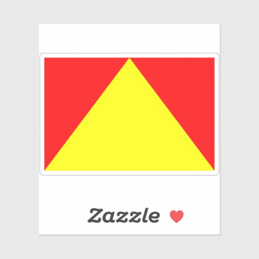 Flagge des Fürstentums Trinidad Aufkleber (Blatt)