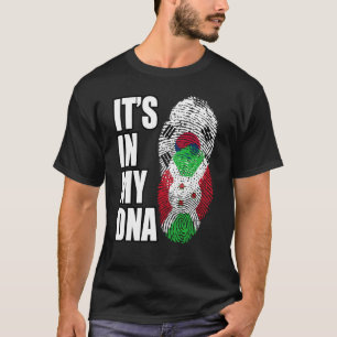 Flagge des gemischten DNA-Erbes von Burundi und Sü T-Shirt