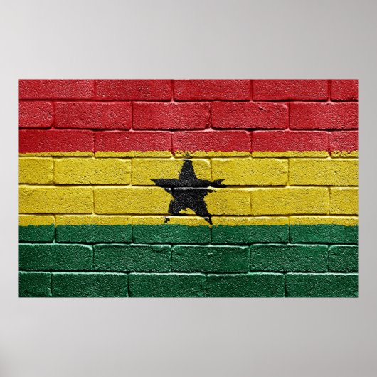 Flagge des Ghana-Posters Poster (Vorne)