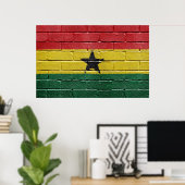 Flagge des Ghana-Posters Poster (Heimbüro)