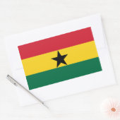Flagge des Ghana-Sticker Rechteckiger Aufkleber (Umschlag)