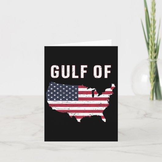 Flagge des Golfs von USA Karte (Vorderseite)