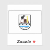 Flagge des Gouverneurs von Beni Suef, Ägypten Aufkleber (Blatt)