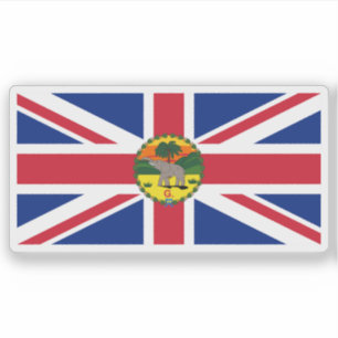 Flagge des Gouverneurs von Gambia (1901-1965) Aufkleber