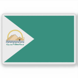 Flagge des Gouverneurs von Gizeh, Ägypten Aufkleber