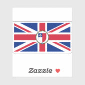 Flagge des Gouverneurs von Malta (1943-1964) Aufkleber (Blatt)