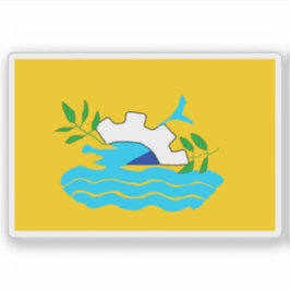 Flagge des Gouverneurs von Nordsinai (alt), Ägypte Aufkleber