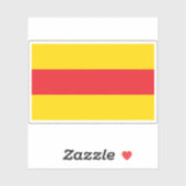 Flagge des Großherzogtums Baden (1806-1871) Aufkleber (Blatt)