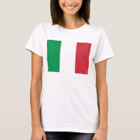 Flagge des grundlegenden T - Shirt Italien-Frauen