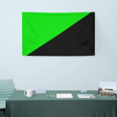 Flagge des grünen Anarchismus Banner (Messeveranstaltung)