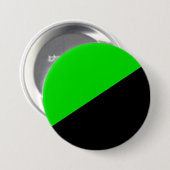 Flagge des grünen Anarchismus Button (Vorne & Hinten)