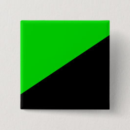 Flagge des grünen Anarchismus Button