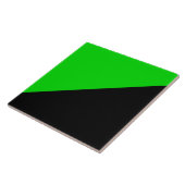 Flagge des grünen Anarchismus Fliese (Seite)