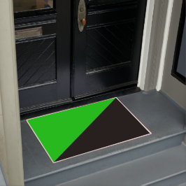 Flagge des grünen Anarchismus Fußmatte