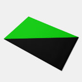 Flagge des grünen Anarchismus Fußmatte (Schrägansicht)
