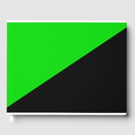 Flagge des grünen Anarchismus Gästebuch (Vorderseite)