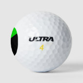 Flagge des grünen Anarchismus Golfball (Logo)
